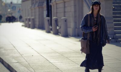 Ragazza stile street style borsa